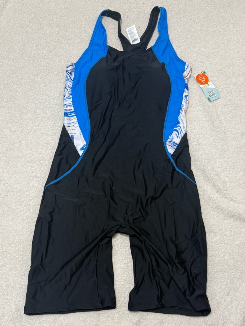 Women’s Black & Blue Performance Swim Jammer
